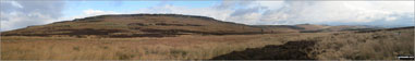 High Neb (Stanage Edge) (left), Stanage Edge and Stanage Edge (Stanage Edge) (right - distance) from Moscar Moor