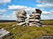 Wind sculptured rocks at Crow Stones