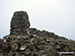 The trig point on the summit of Moel Hebog