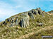 The rocky summit of Pen y Castell