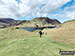 On Rannerdale Knotts with Melbreak across Crummock Water in the background