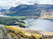 Great Gable (far left in the distance), Haystacks, Gamblin End and the Buttermere Fells - High Crag, High Stile and Red Pike (Buttermere) - from Rannerdale Knotts