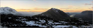 Pillar (left), Ennerdale Water, Seat (Buttermere), Gamlin End and High Crag (centre), Crummock Water and Grasmoor (right) from the summit of Hay Stacks (Haystacks)