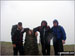 Mike, Tim and Shaun at the summit trig point on a very wet Helvellyn - I swear there were seals on the summit!
