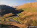 Borrow Beck flowing through Borrowdale (Howgills) with Whinfell Common (left) and Winterscleugh (right) from the lower slopes of Grayrigg Forest