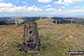 The rather battered trig point on the summit of Windy Standard