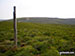 Post marking the summit of Y Groes Fagl