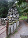 Dodgy looking wall in Ty'n-y-ddol, Cwm Cywarch