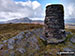 The trig point on the summit of Waun-oer