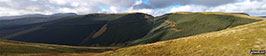 Waun-oer and Cribin Fawr from the summit of Craig Portas