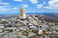 The trig point on the summit of Ben Hope