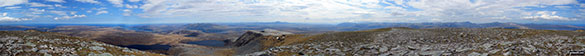 Panorama from the summit of Ben Hope