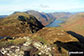 Fleetwith Pike (foreground left) with High Crag, High Stile and Red Pike (Buttermere) beyond towering over Buttermere from Honister Crag (Black Star)