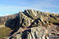 The rocky outcrop on the summit of Honister Crag (Black Star)