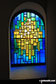 Stained glass window in St. Thomas' Church, Mellor