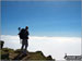 Myself in September on the final approach to Snowdon summit via the Rhyd Ddu path