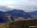 Glyder Fach (centre left), Glyder Fawr (centre) and Tryfan (centre right) from Pen Llithrig y Wrach