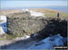 Pen-y-ghent summit wind shelters in a little bit of snow