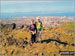 My two sons on the top of Arthur's Seat