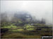 Beddgelert from the summit of Moel Hebog during a brief break in the mist