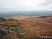 West Mill Tor from Yes Tor with Okehampton and North Devon in background