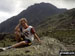 CJ with Tryfan in beyond from near Llyn Ogwen