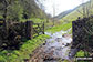 Gate and overflowing stream in Gratton Dale