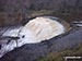 The weir on the River Wye in Monsal Dale in spate