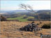 Arnside Knott and Upper Allithwiate from above Black Yews Scar, Whitbarrow Scar