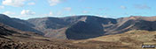 Harter Fell (Mardale) (far left), Nan Bield Pass, Rough Crag, Riggindale Crag, High Street, Kidsty Pike, High Raise (Mardale) Wether Hill and Wether Hill (South Top) from the cairn marking the high point on the Old Corpse Road (Haweswater)