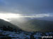 Rydal Water (left) and Coniston Water (right - far distance) and Heron Pike in mid-distance from Hart Crag