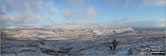 Mallerstang Edge, High Seat (Mallerstang), Archy Styrigg (Gregory Chapel), Hugh Seat, Little Fell (Lunds Fell) (Mallerstang) and Mallerstang Common from Swarth Fell in the snow