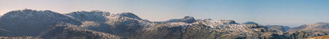 *Bowfell, Esk Pike and (the end of) The Scafell Massif from Langdale