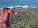 The view from Rame Head down to the sea
