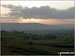 The view from Armscliffe Crag at sunset