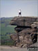 My partner Dennis on Curbar Edge