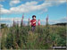 Scarlett and Jem on top of The Chevin (Otley Chevin)