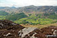 Rosthwaite and Borrowdale from the summit of Great Crag