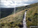 Looking back along The Pennine Way to Black Chew Head (Laddow Rocks)