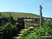 Stone stile and fingerpost on Bradwell Edge