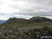 Ill Crag (left) Broad Crag (centre) and Scafell Pike (right) from Great End (Scafell Massif)