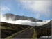 Moel Eilio rising above a temperature inversion from the Llanberis Path up Snowdon (Yr Wyddfa)