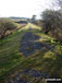 Former railway line near Dol Benlas