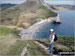 That's me on Bindon Hill - one of the many (or so it seemed!) hills between Lulworth Cove and Tyneham on Dorset's stunning Jurassic Coast