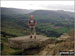 Half way up Back Tor (Hollins Cross) in the Dark Peak with the beautiful Hope Valley and Kinder Scout behind