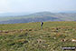 My wife descending Carder Low