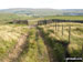 Descending the Burtree Fell track from Middlehope Moor to Cowshill with Burnhope Reservoir and Burnhope Seat in the distance