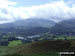 Elterwater with The Coniston Fells beyond from Loughrigg Fell summit