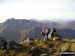 Me and my partner with our Jack Russell on Sgurr nan Saighead (Sgurr Fhuaran)