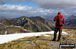 Simon Hoyle on Sgorr nam Fiannaidh (Aonach Eagach) looking along the Aonach Eagach ridge